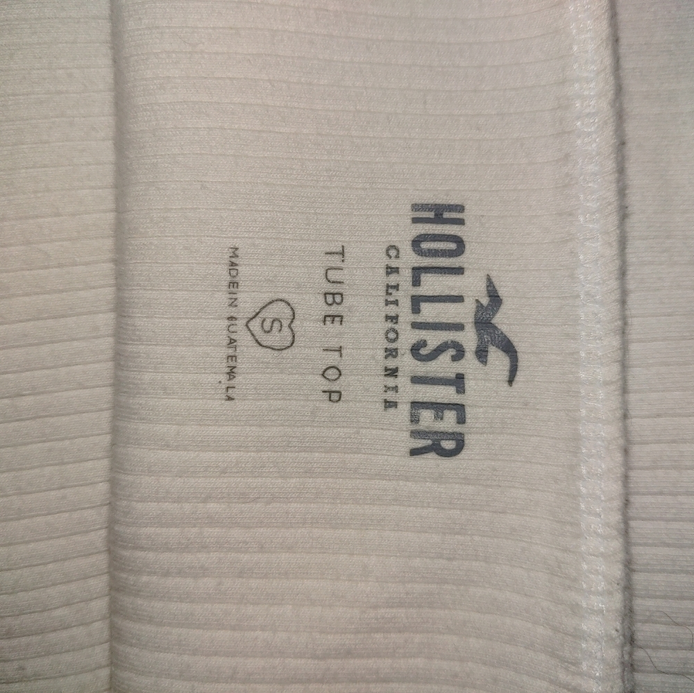 White hollister tube top